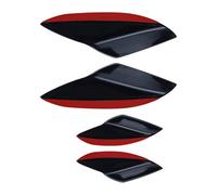 IEEDFJKK El juego de alerón y difusor divisor de labios parachoques delantero mejora el aspecto general del vehículo al tiempo que ofrece características confiables, Negro