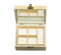 IEEDFJKK Joyero de Para madera, joyero, regalo único de recuerdo conmemorativo con mucho espacio almacenamiento para manualidades y decoraciones, organizador, caja almacenamiento Para madera