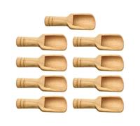 IEEDFJKK Juego de Mini cucharas de para Madera con Mango, Cuchara para té, café, Sal, condimentos, azúcar, para Cualquier Cocina, Utensilios Multiusos con Mango
