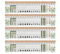 IEEDFJKK Papel con borde de tablero de estilo creativo, colores surtidos temporada con pegatinas decorativas impresionantes, tipo+5