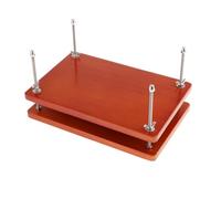 IEEDFJKK Prensa de Para madera para encuadernación, herramienta compacta, fácil de encuadernar documentos y álbumes fotos, 4 arandelas, para oficina, bricolaje