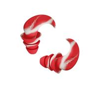 IEEDFJKK Tapones para los oídos de Silicona insonorizados para Nadar y Dormir, Tapones para los oídos de Goma antiruido, Protector para los oídos para Dormir, 2 Unidades, Rojo