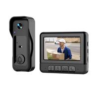 IEEDFJKK Timbre de Video Inteligente para el hogar con Video HD, características Impermeables Que ofrecen una fácil instalación, Timbre inalámbrico para el