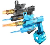 IEEILULU Pistola de Agua Electronica, Electric Water Gun con Luz, Pistola de Agua Automática de 750 mL, Ideal para Juegos con Pistolets à Eau pour Plage (Azul-Negro)
