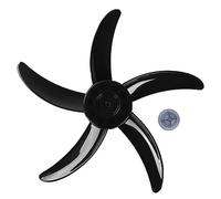 IEFIEL 20 Inches Aspas de Ventilador Aspas Hojas Plásticas de Ventilador con/Sin Tuerca Accesorios para Ventilador de Techo de Pie de Mesa Hojas Repuestos para Ventilador Negro One Size