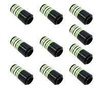 IEFIEL Aros Protectores Amortiguadores Lote De 10 Unidades, Colores Variados, Accesorios Prácticos Para Palos De Golf De Uso General Verde 10Pcs Talla única