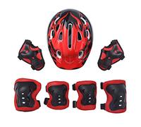 IEFIEL Casco Infantil de Bicicleta Casco de Protección Seguridad Ajustable para Niñas Niños Casco Tiburón Dinosaurio 3D Cartoon Animal Safety Helmets Rojo A OneSize