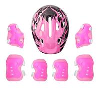 IEFIEL Casco Infantil de Bicicleta Casco de Protección Seguridad Ajustable para Niñas Niños Casco Tiburón Dinosaurio 3D Cartoon Animal Safety Helmets Rosa B OneSize