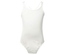 IEFIEL Maillot de Danza Clásico para Niña Body Ballet de Tirante Ajustado de Patinaje Deportes Leotardo Gimnasia Rítmica Disfraz de Bailarina 3-14 Años Blanco 7-8 años