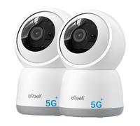 ieGeek 2.4/5GHz Cámara Vigilancia WiFi Interior 2K 360°PTZ, 2Pack