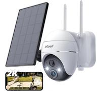 ieGeek 2K 360 ° Cámara de seguridad inalámbrica WIFI, detección de movimiento inteligente con visión nocturna en color de 10M, compatible con despertador remoto, PIR huma