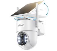 ieGeek 2K/3MP Camara Vigilancia WiFi Exterior Solar, 360° PTZ