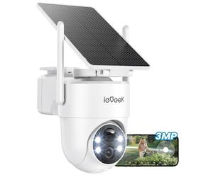 ieGeek 2K - Cámara de vigilancia WiFi Exterior inalámbrica Solar