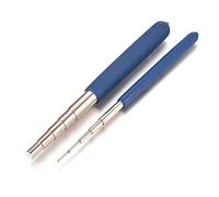 Iegefirm de 2 barras de alambre de hierro para bobinado de alambre azul, con lazo en 10 tamaños, para hacer joyas, herramientas para hacer anillos de flexión