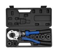 ieLsngai Alicates de prensa profesional en forma de V, crimpadora hidráulica con cabezal giratorio de 180°, presión máxima de trabajo 80 kN, insertos de mordaza V12, V14, V15, V16, V18, V22, V28