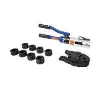 ieLsngai Alicates de prensado profesional en forma de V y contorno en U, crimpadora hidráulica, cabezal giratorio 360°, U16 U20 U25 U32 y V12 V15 V18 V22 V28, para tubos de cobre y conexiones