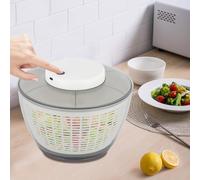 ieLsngai Centrifugador automático de ensalada, centrifugador de ensalada eléctrico de 4,75 l, para lavar y secar ensaladas, frutas y verduras