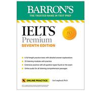 IELTS Premium: 6 Practice Tests + Comprehensive Review + Online Audio (Barron's Test Prep)