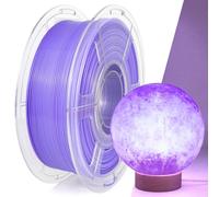IEMAI Filamento PETG 1.75mm 1Kg, Arcoíris PETG Translúcido Morado y Blanco, Alta Velocidad Impresora 3D Filamento, Precisión Dimensional +/- 0.02mm