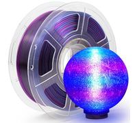 IEMAI Filamento PETG 1.75mm 1Kg, Arcoíris PETG Transparente Azul y Morado Alta Velocidad Impresora 3D Filamento, Precisión Dimensional +/- 0.02mm