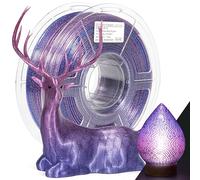 IEMAI Filamento PETG 1.75mm 1Kg, Glitterato Arcoíris PETG Transparente Azul y Morado Alta Velocidad Impresora 3D Filamento, Precisión Dimensional +/- 0.02mm