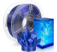 IEMAI Filamento PETG 1.75mm 1Kg, Glitterato PETG Transparente Azul Alta Velocidad Impresora 3D Filamento, Precisión Dimensional +/- 0.02mm