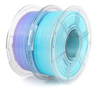 IEMAI Filamento PETG 1.75mm 2Kg, Arcoíris PETG Translúcido Azul y Morado/Azul y Blanco, Alta Velocidad Impresora 3D Filamento, Precisión Dimensional +/- 0.02mm