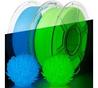 IEMAI Glow in The Dark PETG Filamento 1.75mm 2KG, Verde/Azul Luminoso PETG Filamento para Impresora 3D, Precisión Dimensional +/- 0.02mm