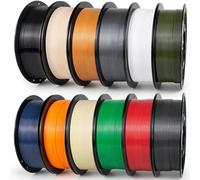 IEMAI PETG Filamento 1.75mm 12KG Pack, Filamento para Impresora 3D PETG, Compatible con Impresoras 3D Bambu Lab, Precisión Dimensional +/- 0.02mm