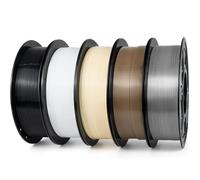 IEMAI PETG Filamento 1.75mm 5KG, Negro/Blanco/Marrón/Piel/Plateado, Filamento para Impresora 3D PETG de Fuerte Tenacidad, Precisión Dimensional +/- 0.02mm