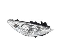 IENQBVL Conjunto De Faros Delanteros Para Peugeot 307 2008 2009 2010 2011 2012 2013 Con Luz Antiniebla Y Advertencia De Conducción(Manual,izquierda)