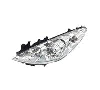 IENQBVL Conjunto De Faros Delanteros Para Peugeot 307 2008 2009 2010 2011 2012 2013 Con Luz Antiniebla Y Advertencia De Conducción(Manual,lado derecho)