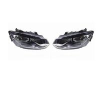IENQBVL Conjunto De Faros Delanteros Para VW Para Polo Para Vento Para Fox 2011 2012 2013 2014 2015 2016 2017(2014-2017,Pair)