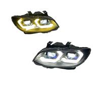 IENQBVL Conjuntos De Faros LED Coche Para E93 E92 M3 2005-2010 Luz Intermitente Freno DRL Dos Colores(With AFS function)