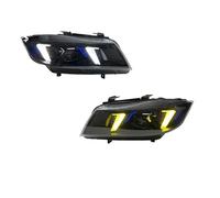 IENQBVL Conjuntos De Faros LED Para Coche Antiniebla DRL Luz Freno E Intermitentes Para E90 2005-2012(2009-2012,Yellow light)