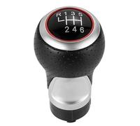 IENQBVL Palanca De Cambios Pomo Pomo De Palanca Cambios Cuero Para Seat Para Leon MK1 Para Ibiza 6J 12 Mm 5/6 Velocidades(Red 6 Speed)