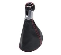 IENQBVL Palanca De Cambios Pomo Pomo De Palanca Cambios Cuero Sintético Para Seat Para Ibiza 1996-2001 Transmisión Manual 5/6 Velocidades(C-5 Speed)