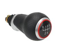 IENQBVL Palanca De Cambios Pomo Pomo De Palanca Cambios Para Seat Para Leon MK1 12 Mm 5/6 Velocidades Accesorios Para Coche Plástico ABS Y Cuero Sintético(R Red 5 gear)