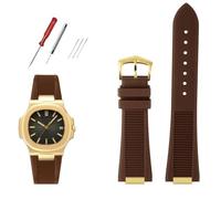 IENYU Correa de reloj de silicona de fluorosilicona de calidad para Patek Philippe Sport Elegant Nautilus Series 5711/5712/5980, resistente al agua, para hombre, 25mm-13mm, Ágata