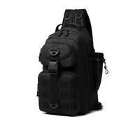 IENYU Mochila de señuelo de pesca para hombre, caja de engranajes, bolsa de almacenamiento para señuelos, multifunción, táctica, al aire libre, viajes, camping, bolsa de aparejos de pescado, Black