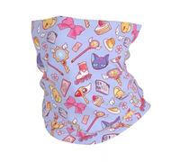 IEOIAEKI Sakura Card Captor - Bandana violeta para el cuello, bufanda, pasamontañas, senderismo, pesca, para hombres y adultos, todas las estaciones