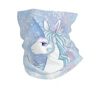 IEOIAEKI The Last Unicorn Bandana de invierno, calentador de cuello, a prueba de viento, bufanda para la cara, bufanda para senderismo, dibujos animados, película de anime