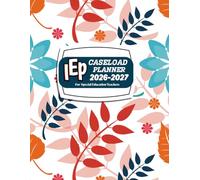 IEP Caseload Planner 8.5 X 11: Special Education Organizer For Teachers With 30 students profiles.