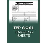IEP Goal Tracking Sheets: Data Collection Logbook for Special Education Teachers, Progress Monitoring, Up to 100 Students | large size