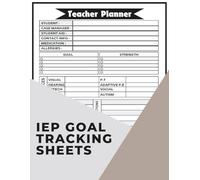 IEP Goal Tracking Sheets: Data Collection Logbook for Special Education Teachers, Progress Monitoring, Up to 100 Students | large size
