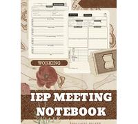 IEP Meeting Notes Notebook: for Special Education Teacher | School Psychologist | School Social Worker.