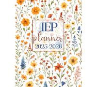 IEP Planner • 30 SPED Student Caseload • Comprehensive Special Education Teacher Organizer • Student Data Tracker Notebook: IEP Snapshot + Data Collection | 8.5x11” (Orange/Blue Floral)