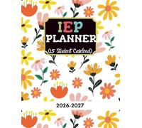 IEP Planner for Teachers 2026-27: Special Education Organizer , 15 student in Caseload, Academic Year From July 2026 to June 2027