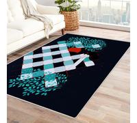 IEPOZWA Alfombra Moderna con Diseño 3D y Formas Geométricas PatróN De Diamante Alfombra para Área de Descanso, Base Antideslizante, Apta para Mascotas, Sin Olores(Azul-180x240cm