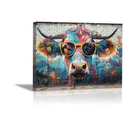 IEPOZWA Banksy Graffiti Cuadro de lienzo diseño, Graffiti Arte Callejero ImpresióN Infantil sobre Lienzo Cuadro De Lienzo Banksy Graffiti Pinturas - 80x120cm Enmarcado